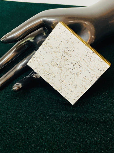 White Funfetti Coin Case